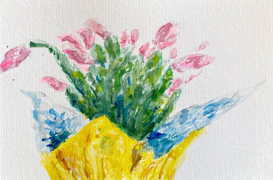 Christmas Cactus -- a prickly little hope