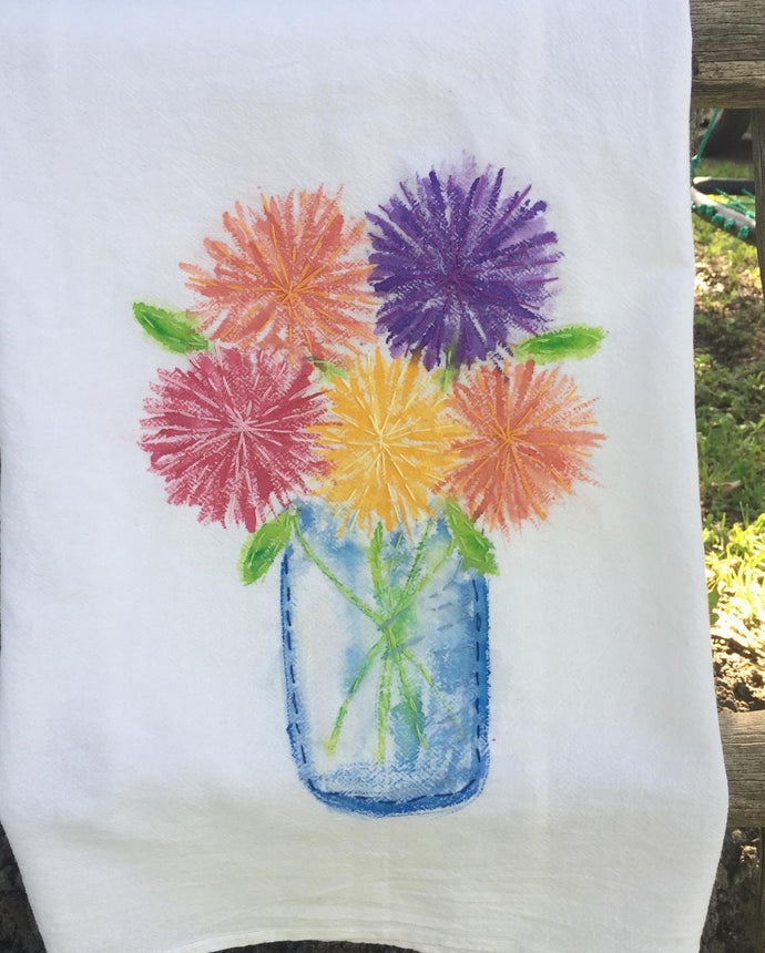 Bouquet by Me Tea Towel