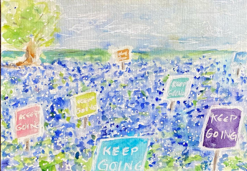 All the signs say: Keep Going